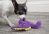 goDog Checkers Just for Me Dinos Bruto Squeaky Plush Dog Toy, Chew Guard Technology - Purple, Mini #1