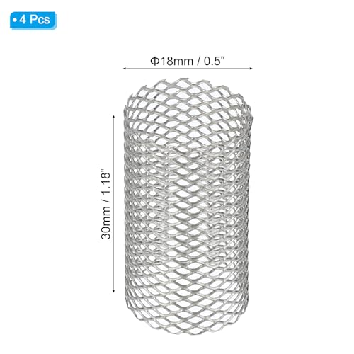 Image of PATIKIL 4 Pcs 18mm OD Strainer Mesh, 30mm H Screen Y Shaped Strainer Filter Valve Mesh Screen 304 Stainless Steel Strainer Mesh for Debris Pump Water Oil Separation