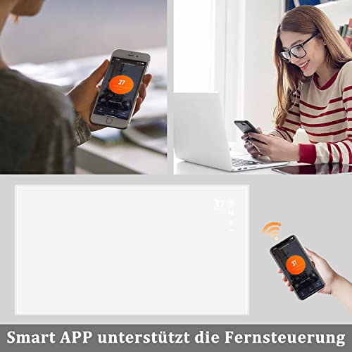 Mursche Infrarotheizung energiesparend infrarot Elektroheizung- Wandheizung 720W elektrische Heizung Deckenmontage Infrarotheizkörper Timer Heizgerät mit Fernbedienung & APP Control Elektroheizkörper-5