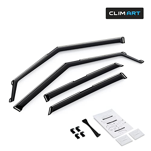Image of CLIM ART in-Channel Incredibly Durable Rain Guards for Chevrolet (Chevy) Trailblazer 2021-2026, Original Window Deflectors, Vent Window Visors, Vent Deflector, 4 pcs. - 621464