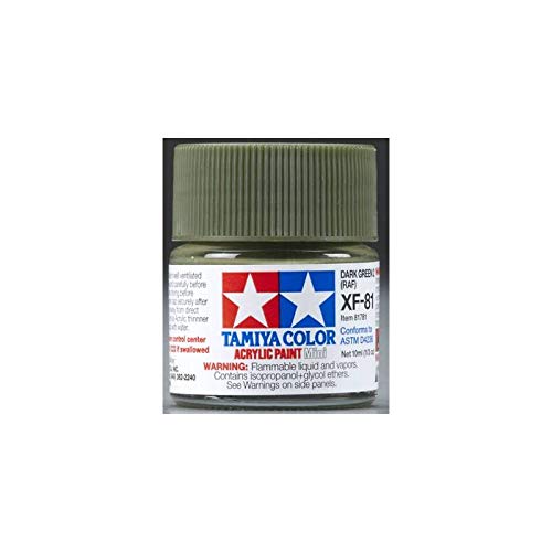 Vernice Acrilica Tamiya XF-61 Verde Scuro – Flacone 10 Ml, Opaca, Per Modellismo, Da Pennello O Aerografo - 2