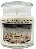 Premium 100% All Natural Soy Apothecary Candle - 16oz. - Nag Champa: Has The Aroma of Incense; Patch