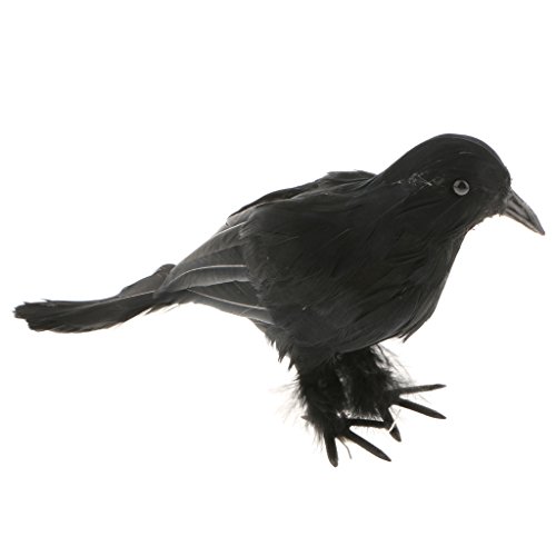 Preisvergleich Produktbild Taubenschreck Vogelschreck Taubenabwehr Vogelabwehr Lockvogel Rabe Krähe - # 1 Schwarz