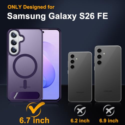 Image of SPIDERCASE Magnetic for Samsung Galaxy S26 FE Case,with Stand,Purple