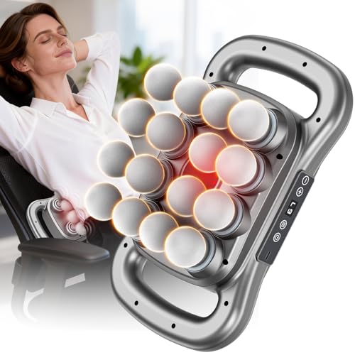 TenSine 16 Head Massage Gun Set Deep Tissue Percussion Massager with 9 Modes & 9 Levels Electric Massage Tools for Back/Neck/Shoulder/Waist/Arm/Hand/Leg/Foot/Full Body Muscle Massager Gun Pain Relief