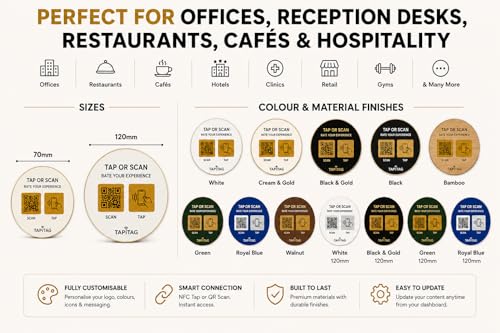 Avis clients en baisse ? Augmentez vos notes avec l'étiquette d'évaluation NFC TAPiTAG