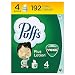Puffs Plus Lotion with Vicks Facial Tissues, 4 Cubes, 48 Tissues per Box (192 Tissues) [Packaging May Vary]