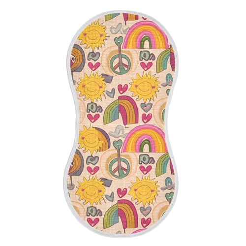 Xigua Watercolored Flowers Baby Burp Cloths For Newborn Boys And Girls 4 Pack, Soft & Absorbent Cotton Baby Burp Cloth, Baby Washcloths, Newborn Towel, Burp Rags - Product Details