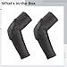 LUMINFLY Pair Padded Elbow Sleeves for Youngsters, Compression Arm Sleeve with Eva Pad, Protective Gear for Basketball, Football, Volleyball, Biking