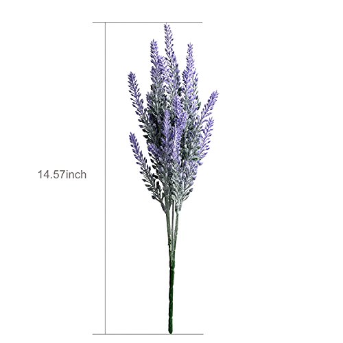 Artificial Flowers Lavender Bouquet in Purple Artificial Plant for Home Decor, Wedding,Garden,Patio Decoration,4 Bundles