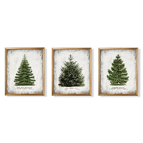 Yumknow Rustic Vintage Farmhouse Holiday Wall Decor - Christmas Tree Wall Art Gallery Wall thumb #5