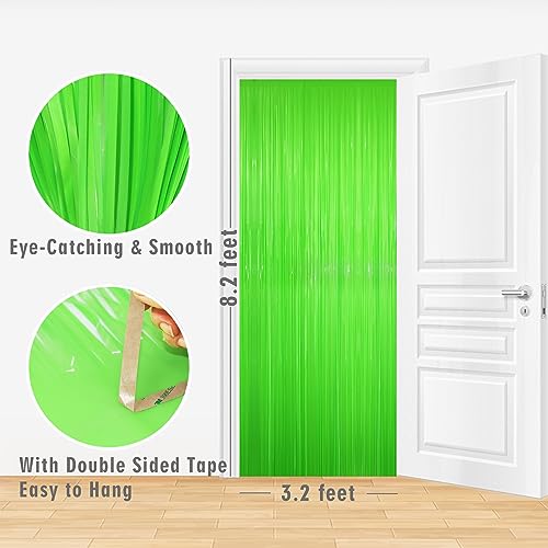 Cortinas metálicas de flecos GOER 3.2 ft x 8.2 ft 5 paquetes miniatura 7