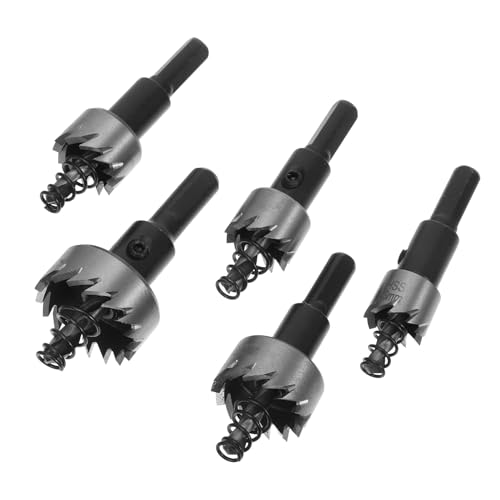 Set de brocas de sierra de perforación de acero rápido, 5 piezas miniatura 1