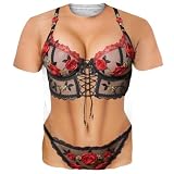 Women's Bikini Funny Shirts Women Naked Body Pineapple Tshirts 3D Fake Abs T Shirt for Girls Womens Hawaiian Realistic Fake Muscles Tshirt