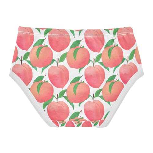 Ripe Peaches Green Leaves Toddler Girls's Underwear 2T 202c13532