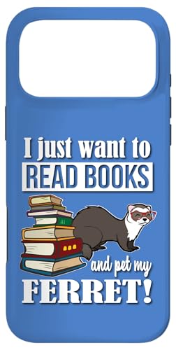 Funny Kids Girls Boys Cute Read Books & Pet Ferret Lover �X�}�z�P�[�X iPhone 17 Pro Max �p