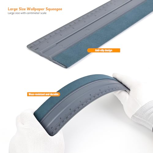 EHDIS Wallpaper Smoothing Tool Kit Wallpaper Smoothing Brush Large Wallpaper Squeegee for Applying Peel and Stick Wallpaper, Vinyl Backsplash Tile,Smoothing Wallcovering - Image 4