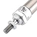 Baomain MA 25x50 Mini Pneumatic Air Cylinder,0.98 inch(25 mm),Stroke 1.97 inch(50 mm), Double-Acting, Single Rod, Stainless Steel Body for Industrial Automation