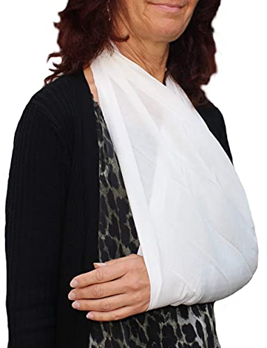 Noba Armtragetuch Dreiecktuch 136 x 96 x 96 cm (weiß, aus Viskosegewebe, 10 Stück)
