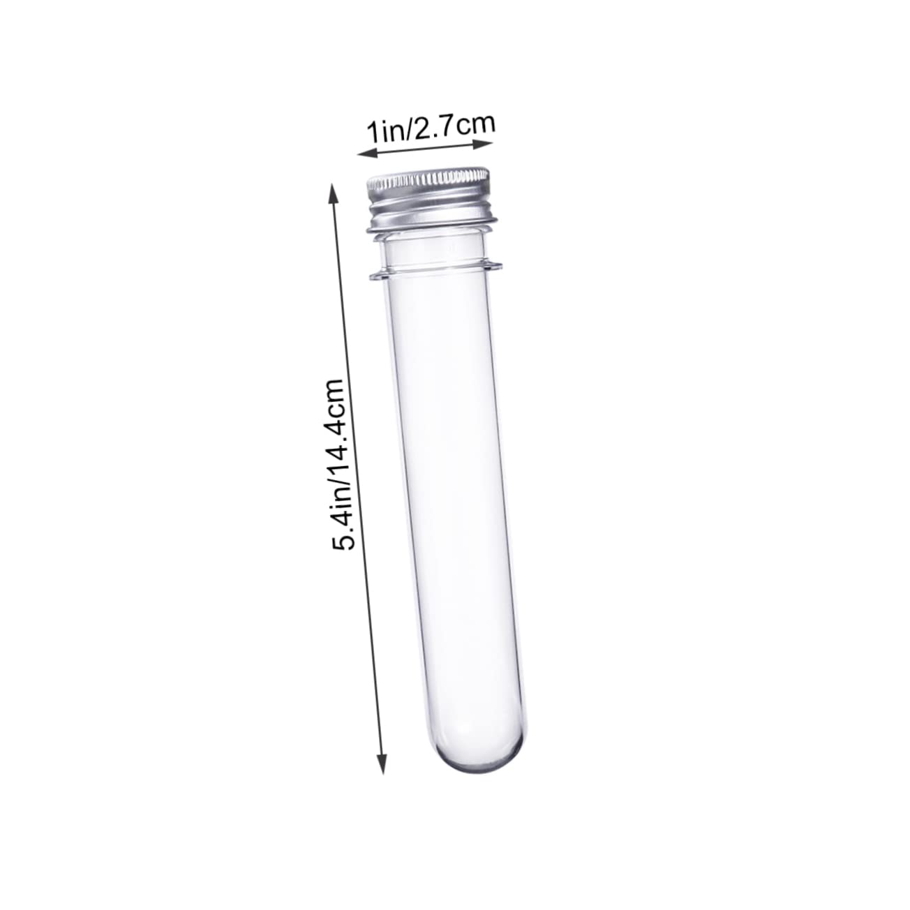 FUNOMOCYA 12pcs Test Tubes with Lids Test Tubes for Halloween Bath Salt Container Bath Salt Test Tubes Experiments Test Tubes Small Tube with Lid Sample Bottles Test Tubes with Caps