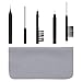 Price comparison product image 6Pcs Hearing Aid Disassembly Cleaning Tool Kit Multi-Functional Brushes with Magnet Wax Loop Vent Cleaner Steel Pick Microfiber Cloth Universal