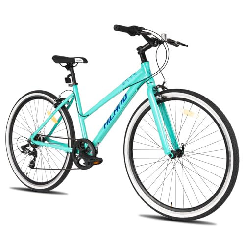 Hiland Herren und Damen 28 Zoll Hybrid Fahrrad, Step-Over oder Step-Through...
