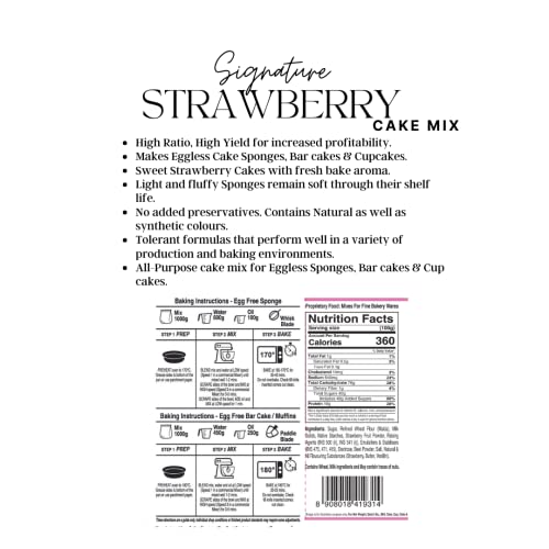 Image of OUI Signature Strawberry Chiffon Mix I Eggless recipe I Instant Cake Mix | 5kg