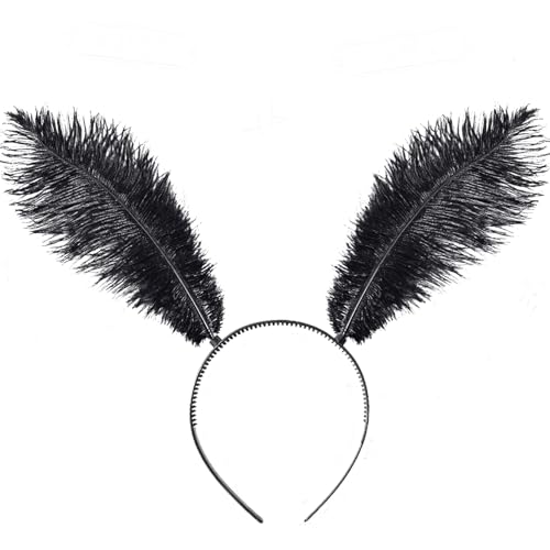 Ryshman Butterfly Headbands Fascinators for Women Butterfly Antenna Headband Costume Hair Band for Halloween Parties (feather)