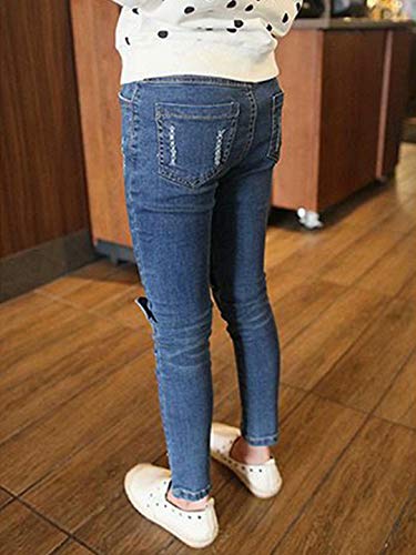 Girls Cute Cat Jeans Pants, 2-10 Years2