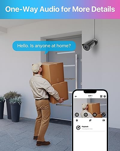 Image of ZOSI 4 Pack 1080p Home Security Cameras with Audio Recording,Built-in Microphone,2MP 1920TVL HD-TVI Outdoor Indoor CCTV Cameras with 120ft IR Night Vision Weatherproof Surveillance Bullet Camera