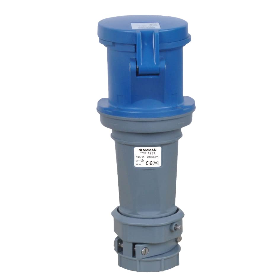 IEC60309 Waterproof Industrial CEE Connector Socket 3Pin 63A 230V 2P+E IP44