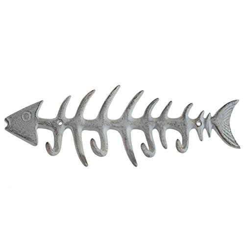 Decorative Fish Bones Wall Mount Towel Rack by Comfify - Stylish Cast Iron