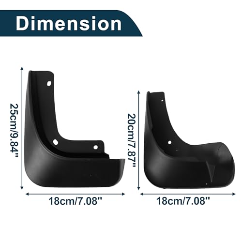 Image of Mud Flaps Splash Guards for Skoda Fabia 2011-2015 W /Mount Accessories Mud Guards Front and Rear 1 Set