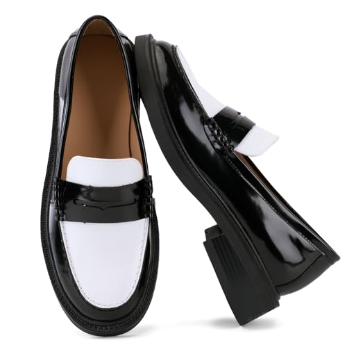 Image of Loafers for Women, Classic Penny Slip On Flat Dress Shoes