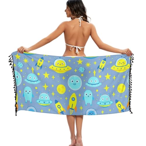 Tunica playera de alienígenas para cubrir el bañador con comodidad 3