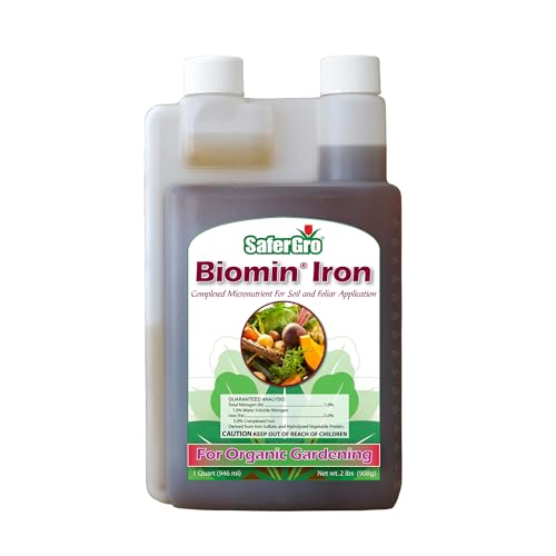 SaferGro Biomin Iron Organic Liquid Fertilizer 1 Quart
