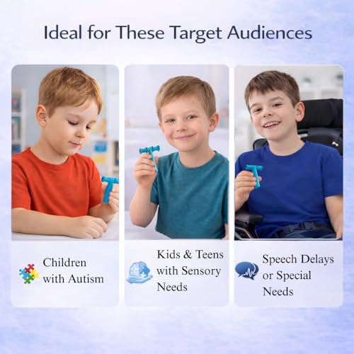 Image of B-Arm Opt (Oral Placement Therapy) Chewy Tube (High Hardness - Blue) |Non-Toxic Biting Toy for Effective Oral Sensory Therapy |Texture Chewing Tube for Autism | Teether for Children and Adults
