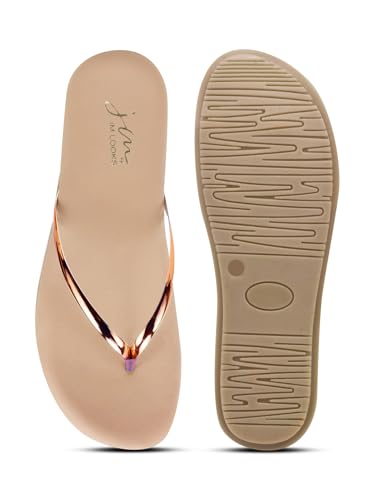 Image of JM LOOKS Women's Flats| Fashion Thong Style Slip-On Flats | Comfortable Casual Sandals
