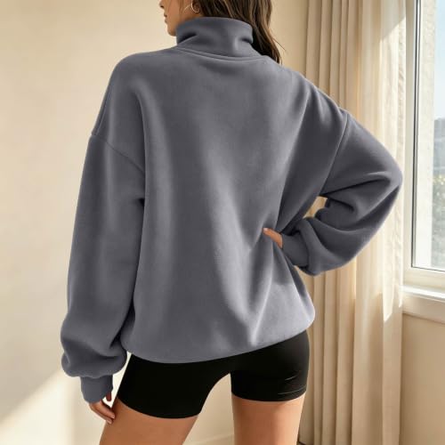 Mock Neck Plus Size Sweatshirts for Women Tops Pullover Tops Baggy - image 3