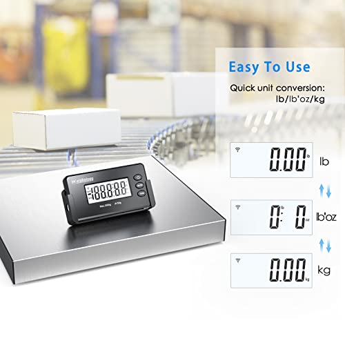 Weighology Wireless Display Digital Shipping Scale Postal Parcel Scale 440 Lbs Stainless Steel #TOP5