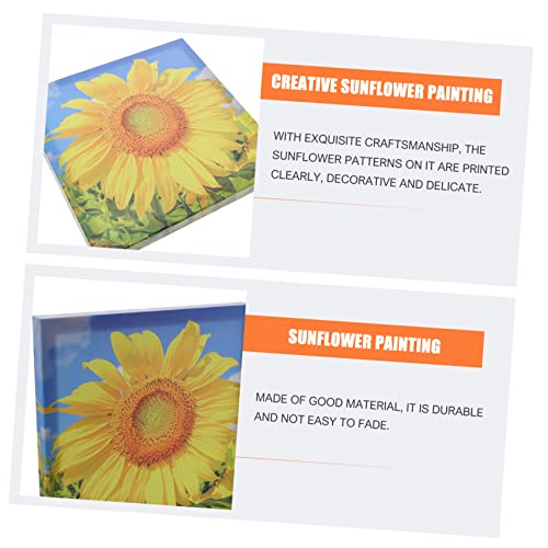 Besportble 1Pc Sunflower Mural Fall Decor The Office Ornaments Nativity Ornaments Sunflower Wall Pictures Landscape Wall Art Yellow Flower Wall Art Sunflower Pendants Wall Mural Decor Autumn #TOP4