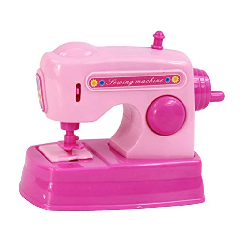 Balacoo Kids Sewing Machine Toy Mini Sewing Machine Portable Sewing Machine Sewing Kit For Kids (Pink Without Battery) #TOP24