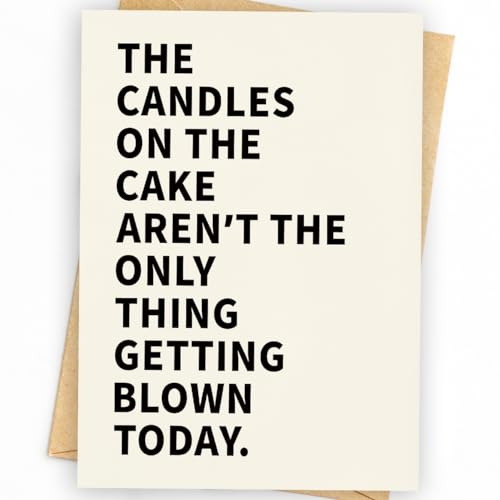 Image of WowBefun Funny Birthday Card & Gifts for Men Husband Boyfriend Him, Happy Bday Card