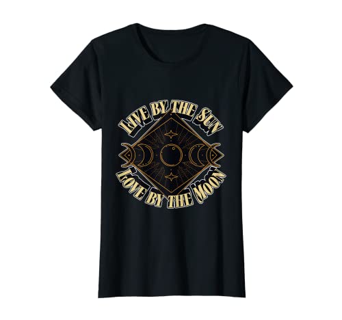 Femme Live by the Sun Love by the Moon Witch Wiccan Vintage Witchy T-Shirt