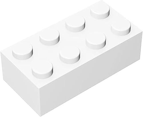 Bloque clásico de ladrillos a granel de 2 x 4, 300 piezas de ladrillo de construcción blanco, compatible con piezas y piezas Lego 3001, juego