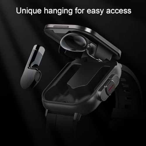 Inteligentny Zegarek ze Słuchawkami Dousznymi, Smartwatch HD o Przekątnej 2,01 Cala, Monitor Zdrowia i Kondycji dla Mężczyzn, Kobiet (odbieranie/wykonywanie połączeń) Zegarek