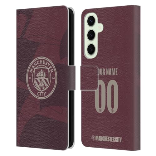Coque portefeuille Samsung S25+ Manchester City cuir troisieme kit badges personnalisable