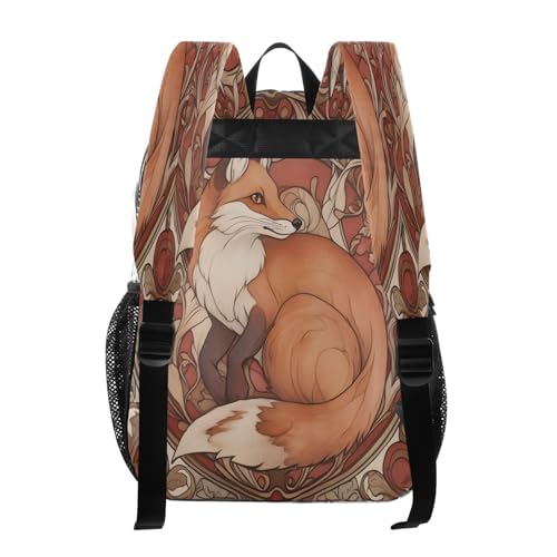 Fox Flower Clear Backpack Heavy Duty See Through Transparent PVC BookBag for Kids Boy Girl School Work3