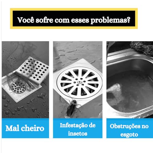 Kit 02 Protetor tampa de ralo de silicone anti odor mal cheiro e inseto para banheiro e pia Cinza