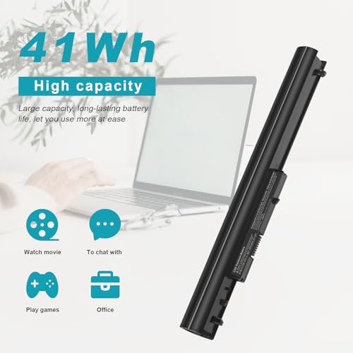 Image of ASUNCELL 776622-001 LA04 Laptop Battery Replacement for HP Pavilion 14 15 241 247 248 340 345 G1 G2 LA03DF 15-F272WM 15-F233WM 15-F211WM 752237-001 728460-001 4 Cells 14.8V 41Wh